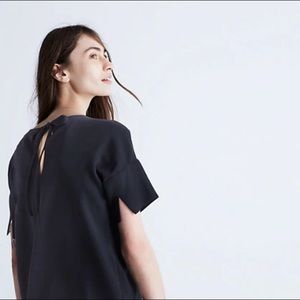 Madewell Crepe Bow Back Tee